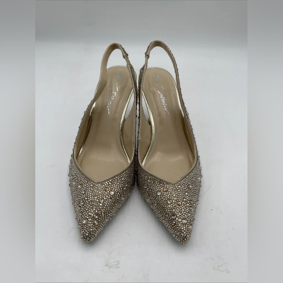 Shoes - Elegant Rhinestone Slingback Heels